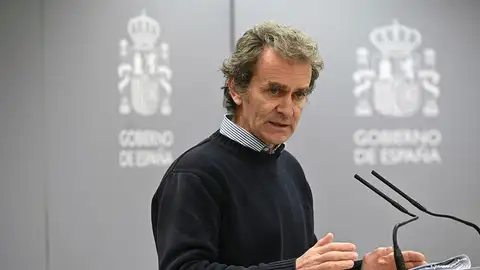 Fernando Simón, durante la comparecencia sobre el coronavirus. Fernando Simón, durante la comparecencia sobre el coronavirus.