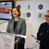 Rosario Perez y Pedro Maroto durante la rueda de prensa Rosario Perez y Pedro Maroto durante la rueda de prensa