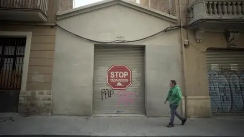 Pintada contra los desahucios Pintada contra los desahucios