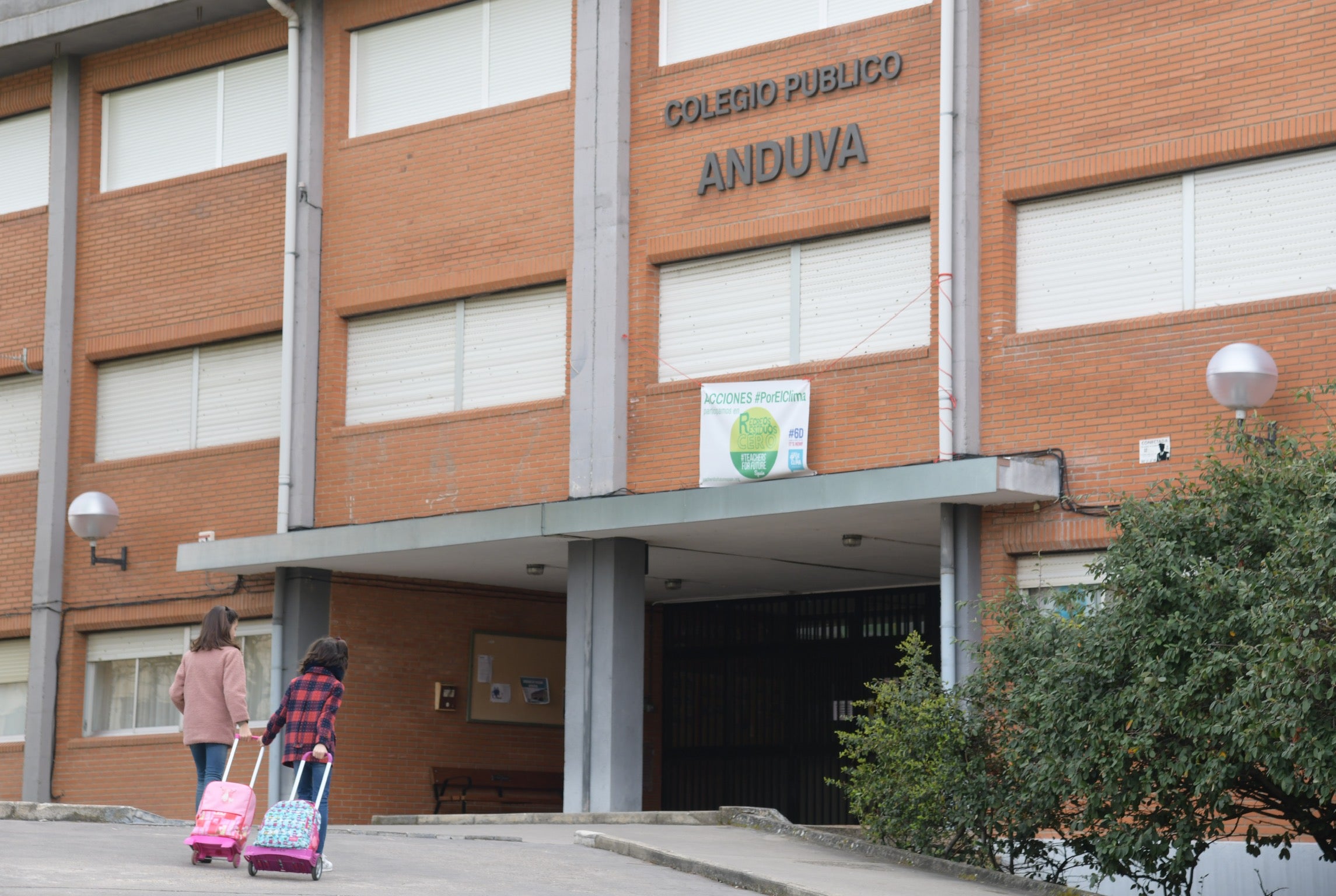 Cerrado el colegio Anduva de Miranda por coronavirus Cerrado el colegio Anduva de Miranda por coronavirus