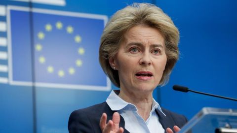 La presidenta de la Comisi&oacute;n Europea, Ursula Von der Leyen