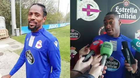 Abdoulaye Ba y Mujaid Centrales del Deportivo