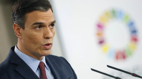 Pedro S&aacute;nchez en rueda de prensa por el coronavirus