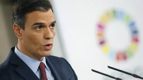 Pedro Sánchez en rueda de prensa por el coronavirus Pedro Sánchez en rueda de prensa por el coronavirus