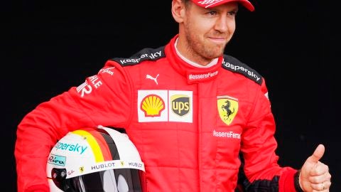 Sebastian Vettel de Ferrari, antes del Gran Premio de Australia de F&oacute;rmula 1 2020 en el Circuito Albert Park en Melbourne, Australia.