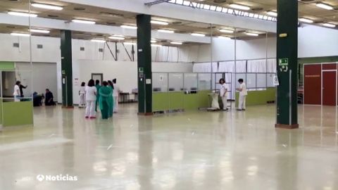 El Hospital de La Paz habilita un gimnasio para atender los casos de sospechosos de coronavirus
