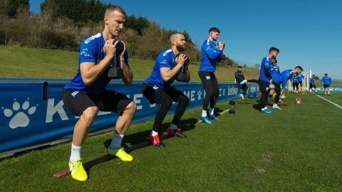 Entrenamiento del Deportivo Alav&eacute;s