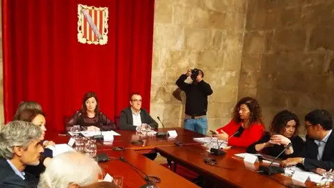 Reunión extraordinaria del Govern balear con agentes sociales y económicos para analizar la situación del coronavirus. Coronavirus