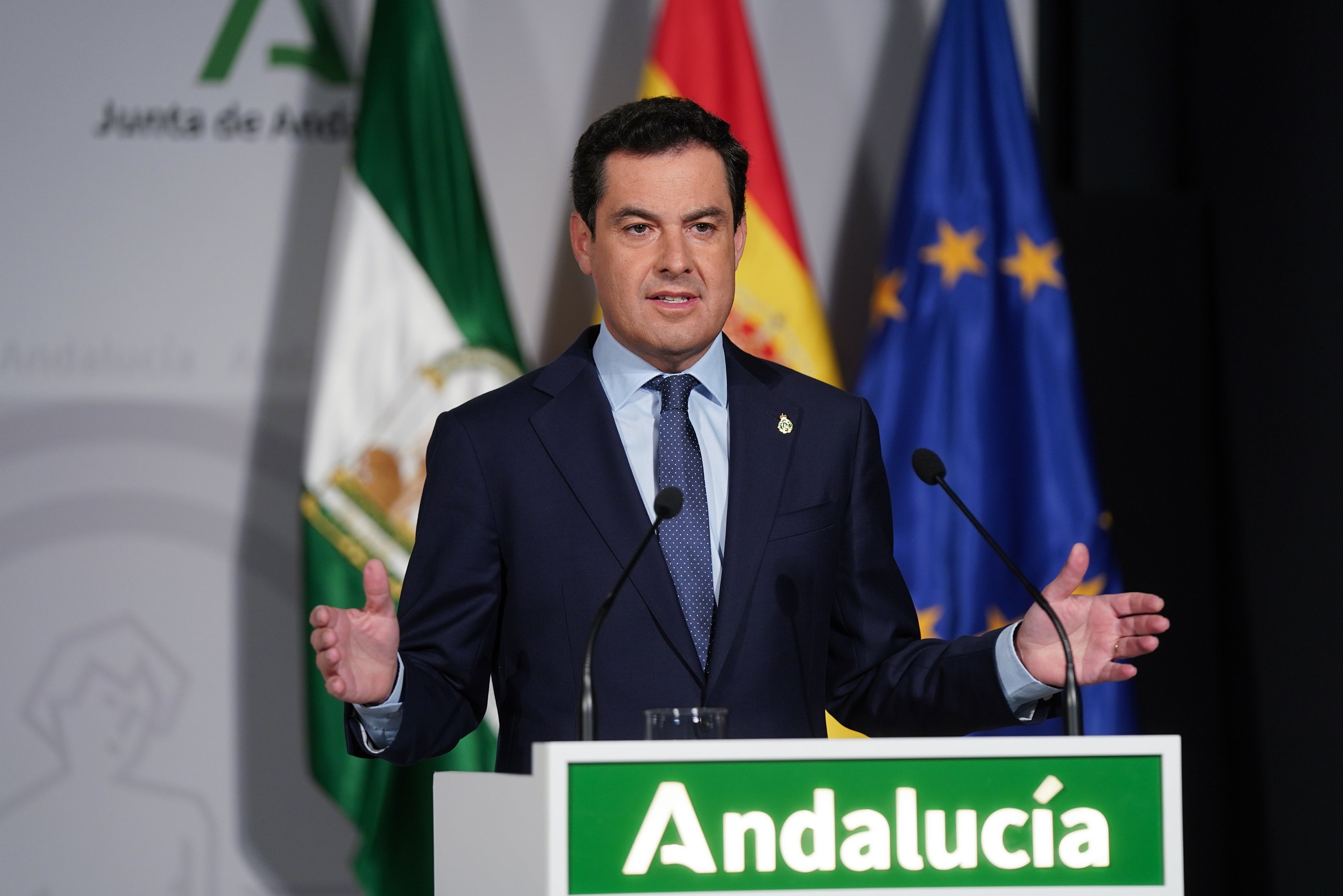 Juan Manuel Moreno Bonilla: "Cuando hay un problema como el de esta pandemia es el Gobierno quien tiene que coordinar" Juan Manuel Moreno Bonilla: "Cuando hay un problema como el de esta pandemia es el Gobierno quien tiene que coordinar"