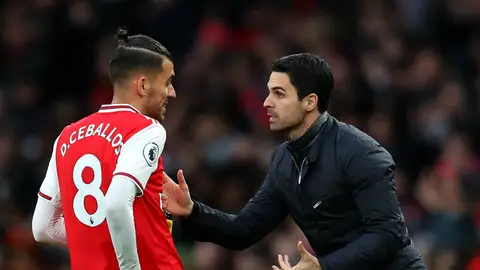 Mikel Arteta, con Dani Ceballos Mikel Arteta, con Dani Ceballos