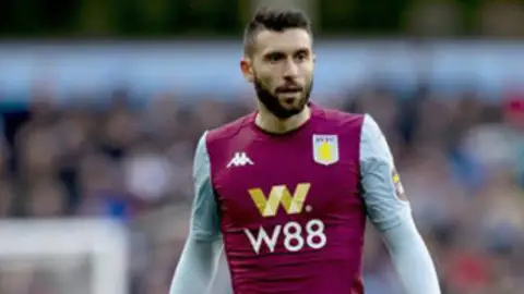 Borja Bastón, del Aston Villa. Borja Bastón, del Aston Villa.