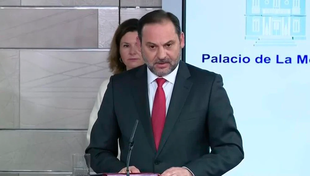 José Luis Ábalos en la comparecencia de Ministros