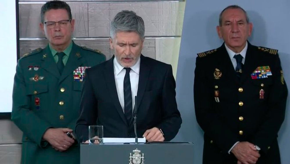 Grande Marlaska en la comparecencia de Ministros