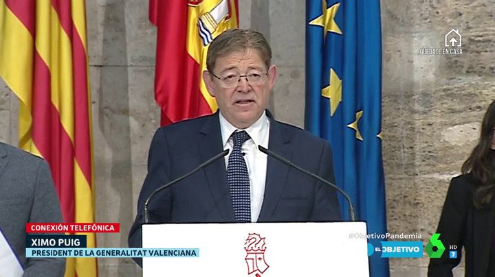Puig pide la colaboración de los valencianos para superar la crisis del COVID-19 Puig pide la colaboración de los valencianos para superar la crisis del COVID-19
