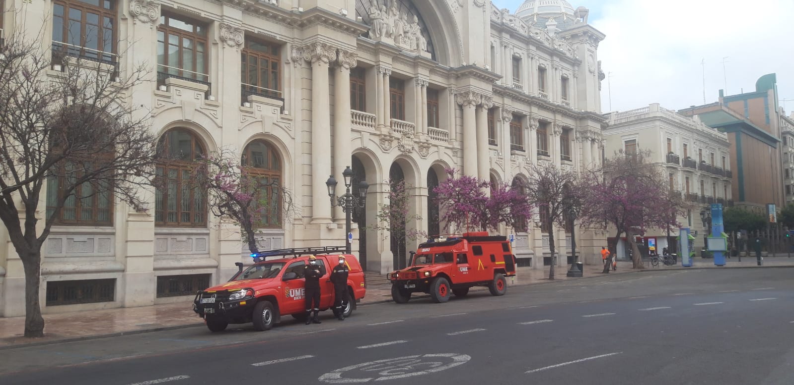 La Unidad Militar de Emergencia prosigue con las tareas de desinfección La Unidad Militar de Emergencia prosigue con las tareas de desinfección