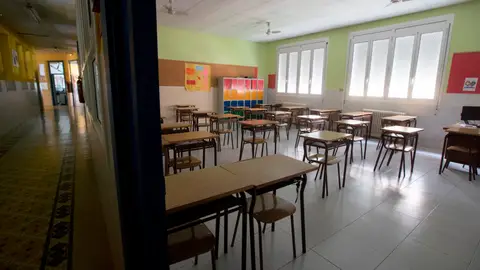 Aulas totalmente vacías por el coronavirus Aulas totalmente vacías por el coronavirus