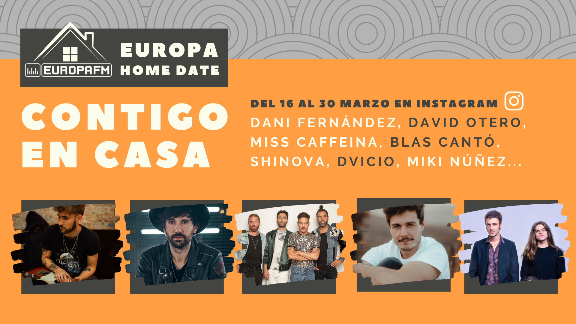 Europa Home Date: Tu cita diaria con tus artistas favoritos en el Instagram de Europa FM Europa Home Date: Tu cita diaria con tus artistas favoritos en el Instagram de Europa FM
