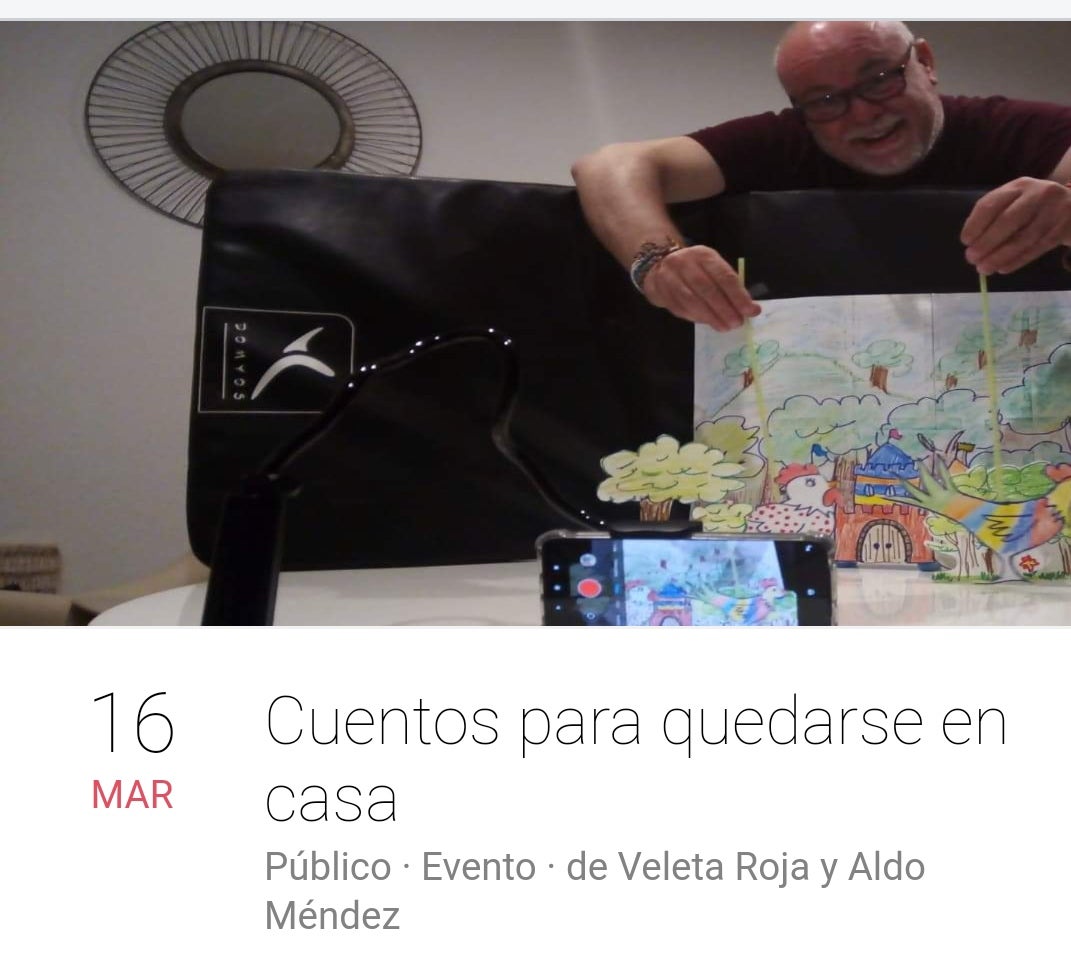 Aldo Méndez narra cuentos en Facebook "para quedarse en casa" Aldo Méndez narra cuentos en Facebook "para quedarse en casa"