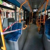 Medidas de seguridad e higiene por el coronavirus en los autobuses urbanos de León