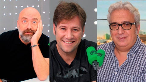 Goyo Jim&eacute;nez, Carlos Latre y Leo Harlem