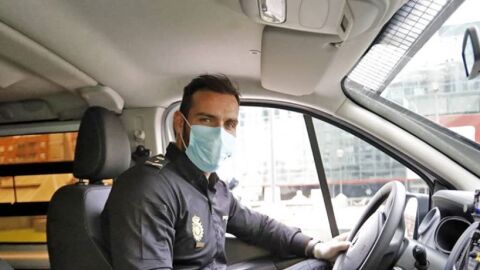 Sa&uacute;l Craviotto patrullando la ciudad