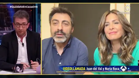 Revive la entrevista al completo a Nuria Roca y Juan del Val en 'El Hormiguero 3.0: Quédate en casa' Revive la entrevista al completo a Nuria Roca y Juan del Val en 'El Hormiguero 3.0: Quédate en casa'