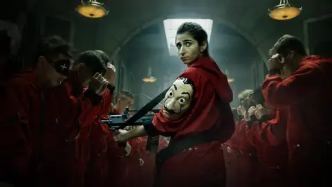 La actriz Alba Flores, en una imagen promocional de la serie 'La casa de papel' La actriz Alba Flores, en una imagen promocional de la serie 'La casa de papel'