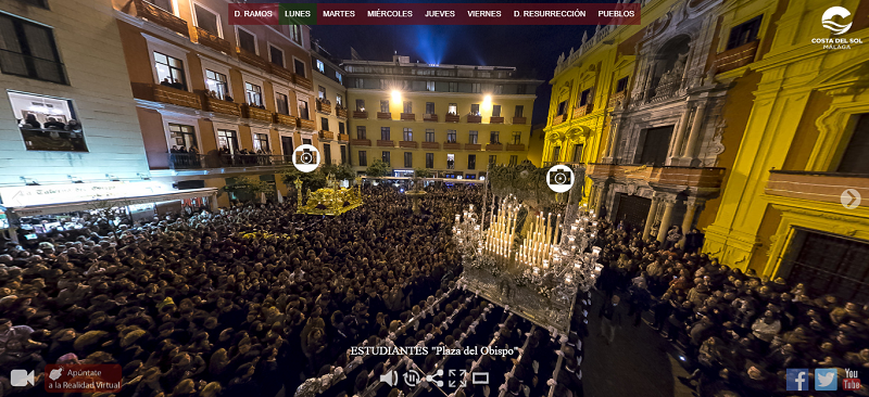 Turismo Costa del Sol difundirá la Semana Santa de la provincia de manera virtual con su herramienta en 360º Turismo Costa del Sol difundirá la Semana Santa de la provincia de manera virtual con su herramienta en 360º