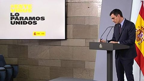 Pedro S&aacute;nchez en rueda de prensa