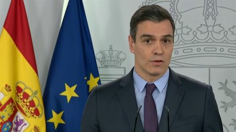 Comparecencia de Pedro S&aacute;nchez para anunciar la pr&oacute;rroga del estado de alarma hasta el 26 de abril 