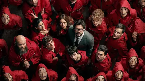 'La casa de papel' en una imagen promocional de la serie 'La casa de papel' en una imagen promocional de la serie