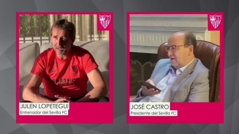 Jos&eacute; Castro, presidente del Sevilla, convers&oacute; por tel&eacute;fono con Lopetegui