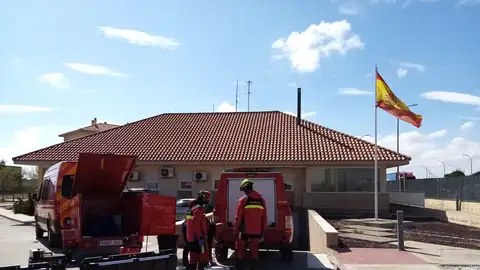 Desinfección en cuarteles Bomberos