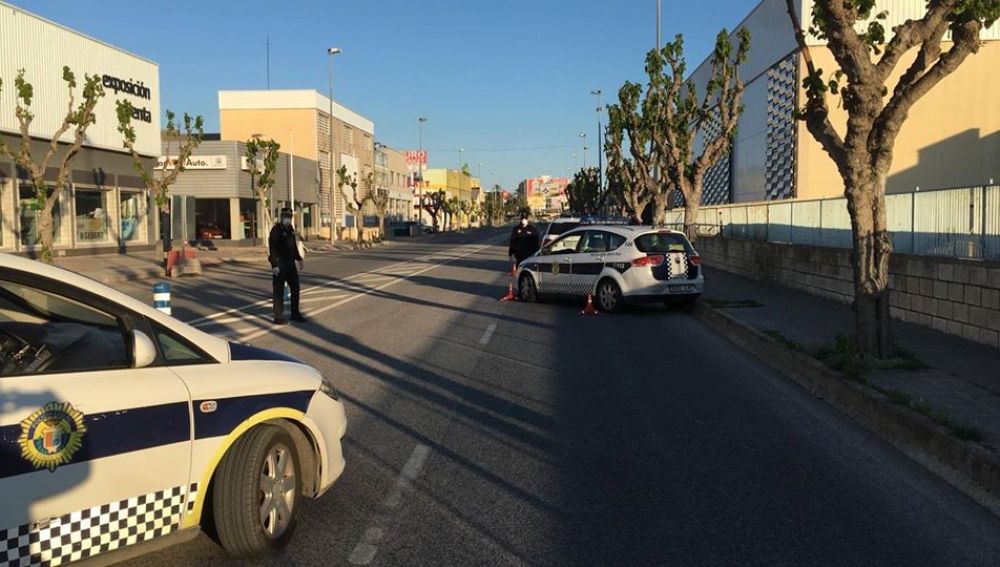 Control de la Policía Local Santa Pola durante el estado de alarma,
