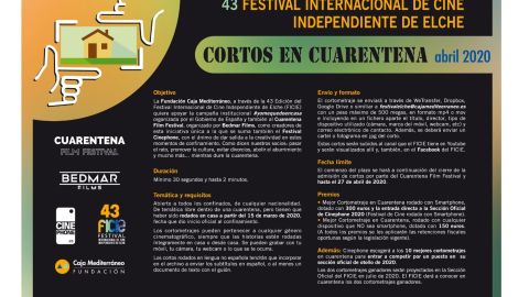 Cartel del Certamen Cuarentena Films.