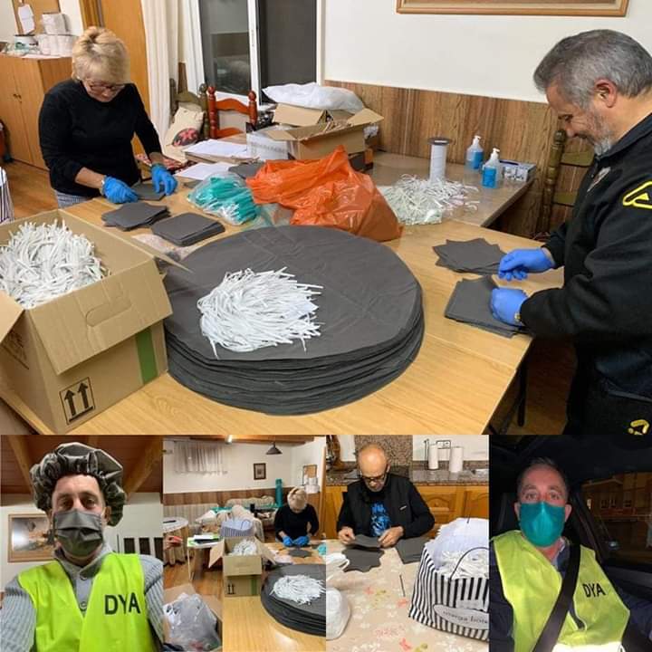 La Asociación de Vecinos Carrús Norte Camino del Pantano cose un millar de mascarillas diarias que se envían al Hospital General La Asociación de Vecinos Carrús Norte Camino del Pantano cose un millar de mascarillas diarias que se envían al Hospital General