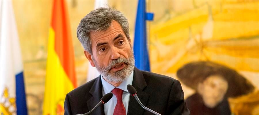 El Presidente del Consejo General del poder judicial y del Tribunal Supremo, Carlos Lesmes. El Presidente del Consejo General del poder judicial y del Tribunal Supremo, Carlos Lesmes.