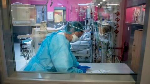 Imagen de un laboratorio de tratamiento del coronavirus