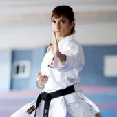 La karateca Sandra Sánchez. La karateca Sandra Sánchez.