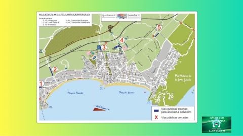 BENIDORM CIERRE ACCESOS CORONAVIRUS