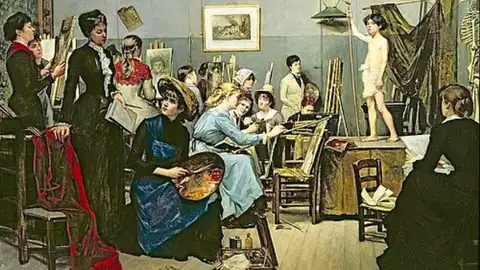 María Bashkirtseff marcó el inicio de la llegada de Las Rebeldes a la pintura del siglo XIX. María Bashkirtseff marcó el inicio de la llegada de Las Rebeldes a la pintura del siglo XIX.