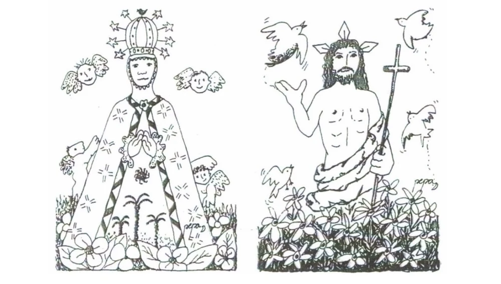 Dibujo para las aleluyas de la artista ilicitana Pepa Ferrández. Dibujo para las aleluyas de la artista ilicitana Pepa Ferrández.