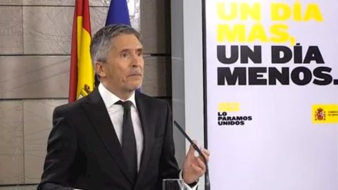 Comparecencia de Grande-Marlaska en Moncloa