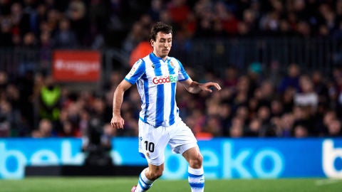 Oyarzabal, con la Real Sociedad