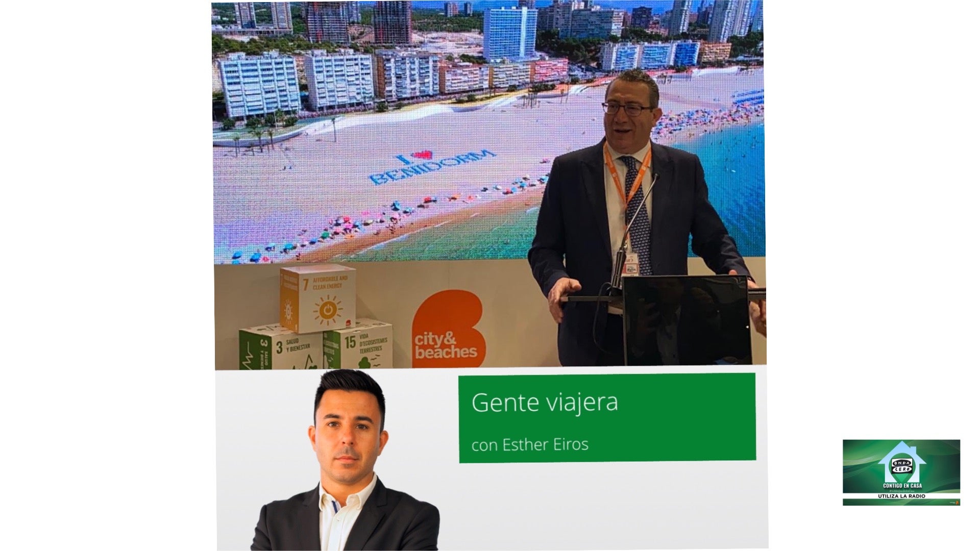 Toni Perez Alcalde de Benidorm entrevistado por Carles Lamelo en Gente Viajera Toni Perez Alcalde de Benidorm entrevistado por Carles Lamelo en Gente Viajera