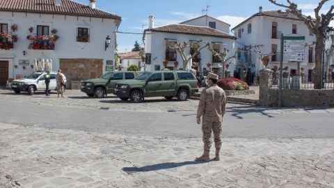 Efectivos de la UME en Grazalema