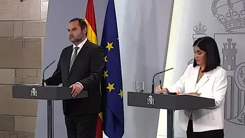 José Luis Ábalos y la ministra de Tranportes y Movilidad. José Luis Ábalos y la ministra de Tranportes y Movilidad.