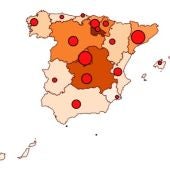 Mapa del coronavirus hoy martes 14 de abril