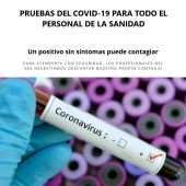 Csif Granada pide que se hagan los test a todos los profesionales sanitarios