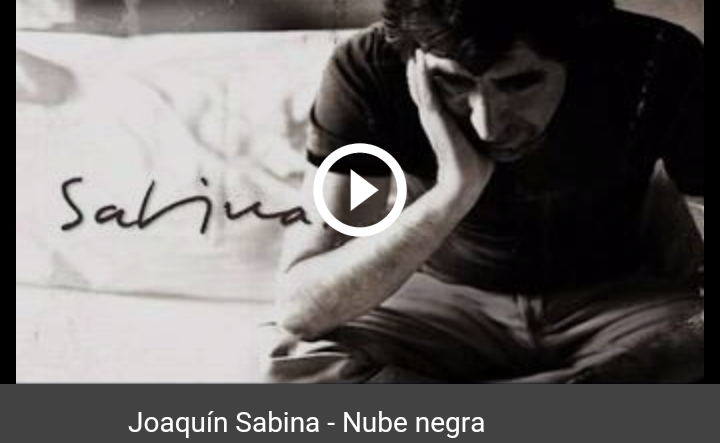Ramón Rozas recomienda... "Nube negra" de Sabina Ramón Rozas recomienda... "Nube negra" de Sabina